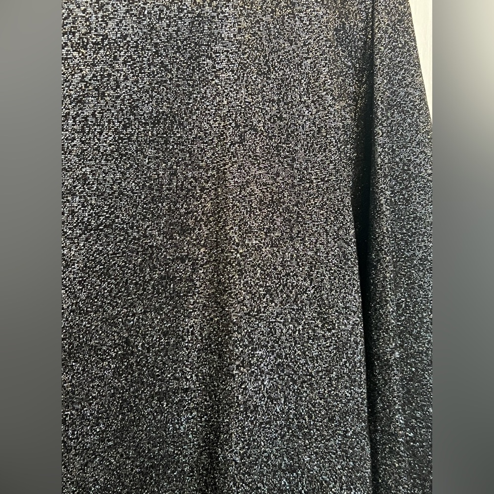 Super Shimmery Black Karen Scott XL Stretch Top - Picture 4 of 12